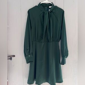 She + Sky NWT Forest Green Long Sleeve Dress XL